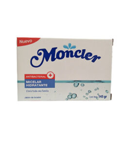 MONCLER  Antibacterial + Micelar Hidratante Dura toda la Familia Cont. Neto  145 g
