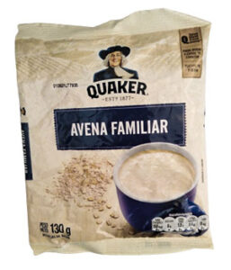 QUAKER  AVENA FAMILIAR PESO NETO 130 G.