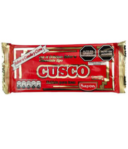 CHOCOLATE  CON EL DELICIOSO SABOR A CHOCOLATE TIPO CUSCO  TABLETA PARA TAZA