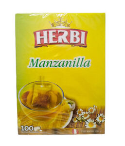 HERBI  MANZANILLA   Peso Neto 100 G.