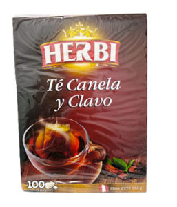 HERBI  TE CANELA Y CLAVO Peso Neto 100 G.