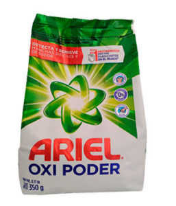 ARIEL Oxi Poder Detecta y Remueve Manchas Difíciles y de Sudor 350G.
