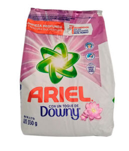 ARIEL con un toque de Downy Limpieza profunda frescura que Perdura 350G.