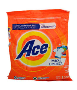 ACE máxima limpieza   en cuellos y puños con bicarbonato 150 G.