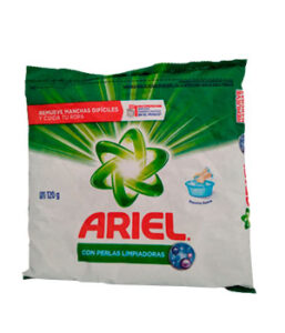 ARIEL Con Perlas Limpiadoras Remueve Manchas Difíciles y Cuida tu Ropa 120 G.
