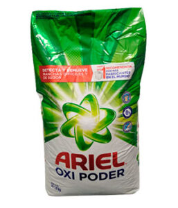 ARIEL OXI PODER DETÉCTA Y REMUEVE MANCHAS DIFICILES Y DE SUDOR