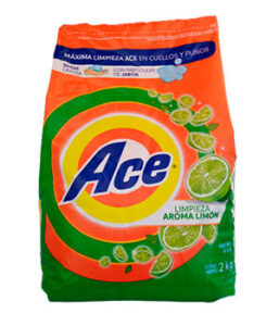 ACE limpieza aroma limón máxima limpieza en Cuellos y Puños 2k.