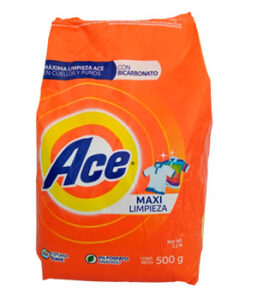 ACE Máxima Limpieza Máxima limpieza en Cuellos y Puños con Bicarbonato 500G.
