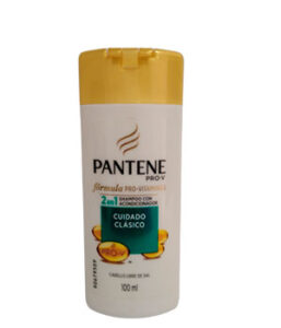 PANTENE PRO-V  FORMULA PRO VITAMINAS 2 EN 1 SHAMPOO CON ACONDICIONADOR  CUIDADO  CLÁSICO  100 ML