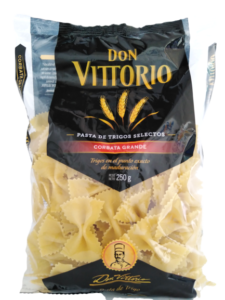 DON VITTORIO Pasta de Trigos Selectos – Corbata Grande – Peso Neto 250g