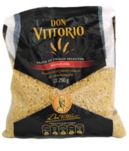 DON VITTORIO Pasta de Trigos Selectos – Munición – Peso Neto 250g