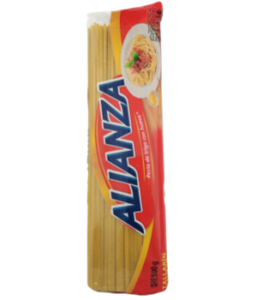 Fideos ALIANZA SPAGHETTI  Pasta de Trigo con Huevo 500g
