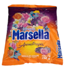 DETERGENTE Marsella Aromaterapia Pétalos Relajantes Peso Neto 150 g