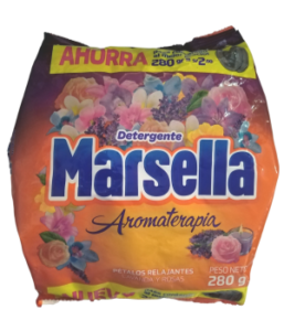 Detergente MARSELLA Aromaterapia Pétalos Relajantes Peso Neto 280g