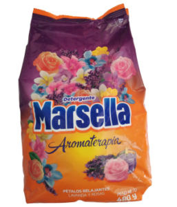 Detergente MARSELLA Aromaterapia Pétalos Relajantes Peso Neto 480 g