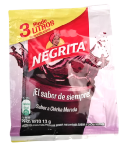 Refresco Negrita – Sabor a Chicha Morada – El Sabor de Siempre  Peso Neto 13g
