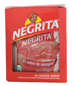 Refresco Negrita – Sabor a Fresa – El Sabor de Siempre  Peso Neto 13g – 12 Unidades